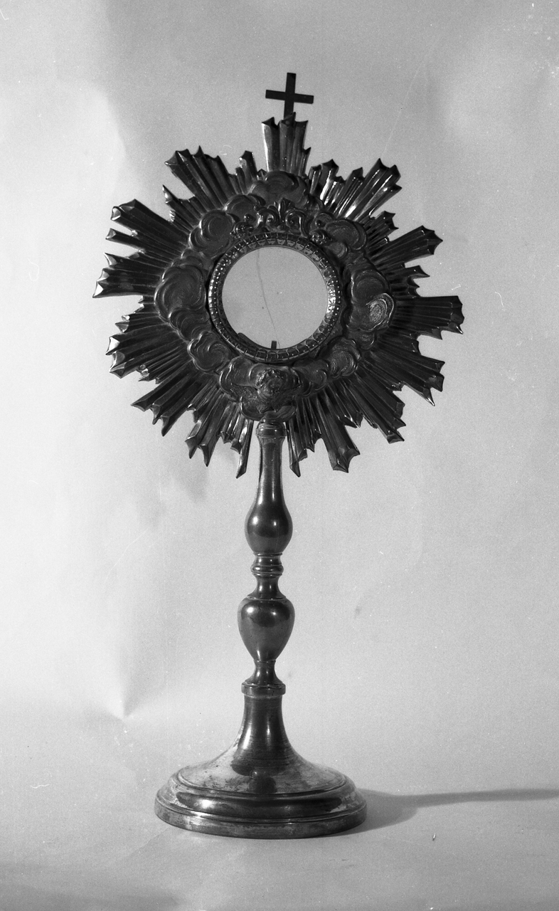 ostensorio - a raggiera - bottega tosco-umbra (sec. XIX)
