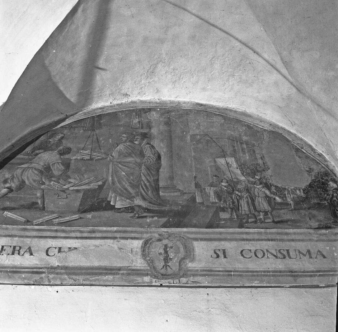 miracolo di Sant'Agostino (dipinto) di Guasparini Giuseppe (sec. XVII)