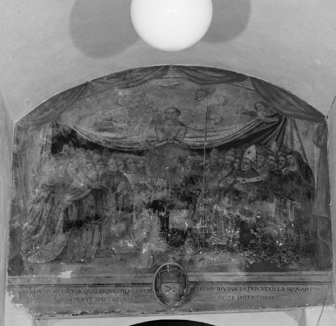 Sant'Agostino e altri santi dell'Ordine (dipinto) di Guasparini Giuseppe (sec. XVII)