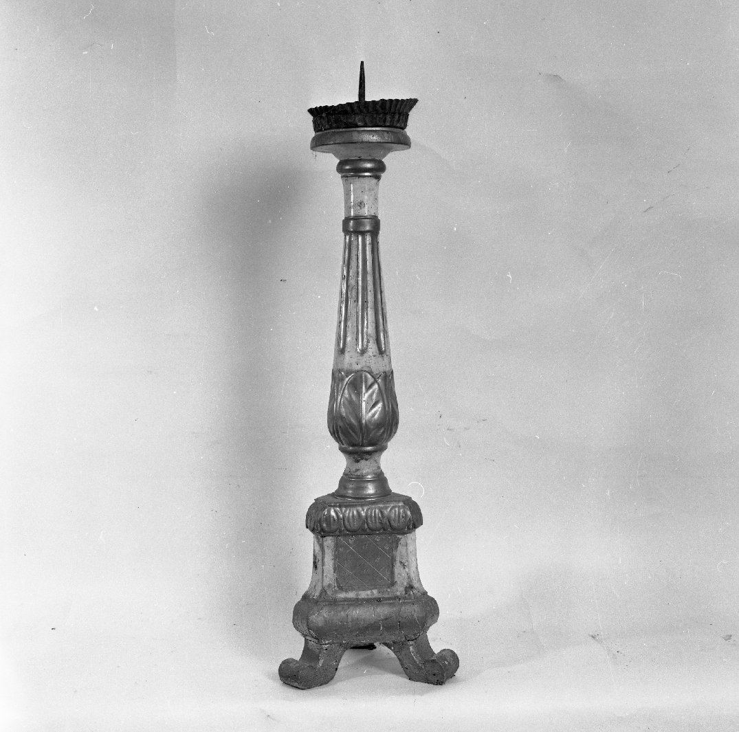 candeliere, serie - bottega cortonese (fine/inizio secc. XVIII/ XIX)