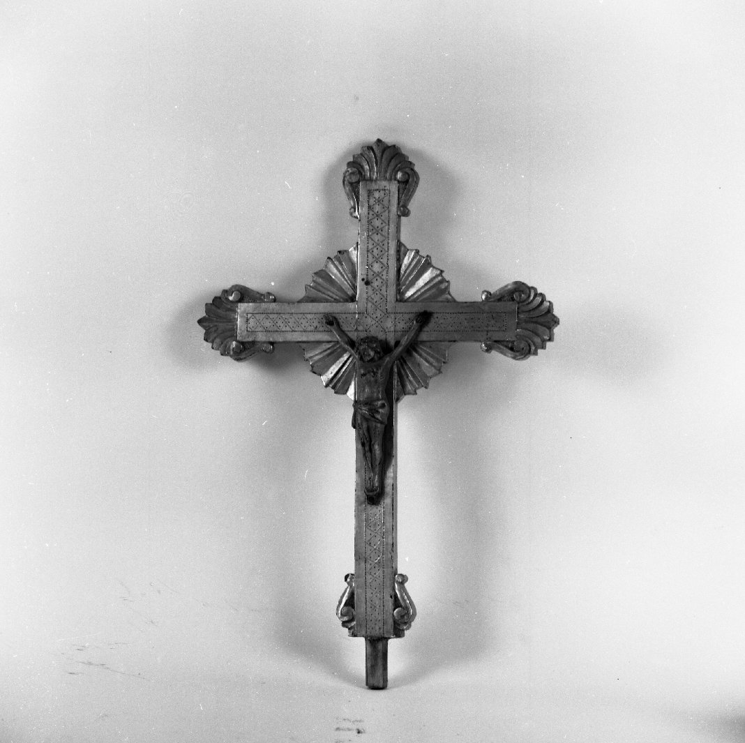 croce d'altare, frammento - bottega toscana (fine sec. XVIII)