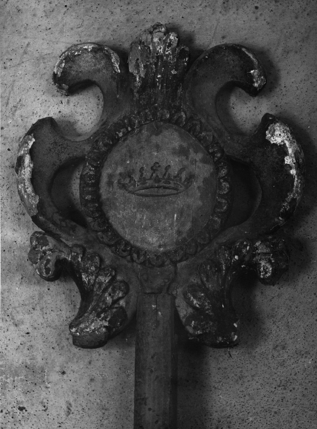 asta di insegna processionale - bottega toscana (sec. XIX)