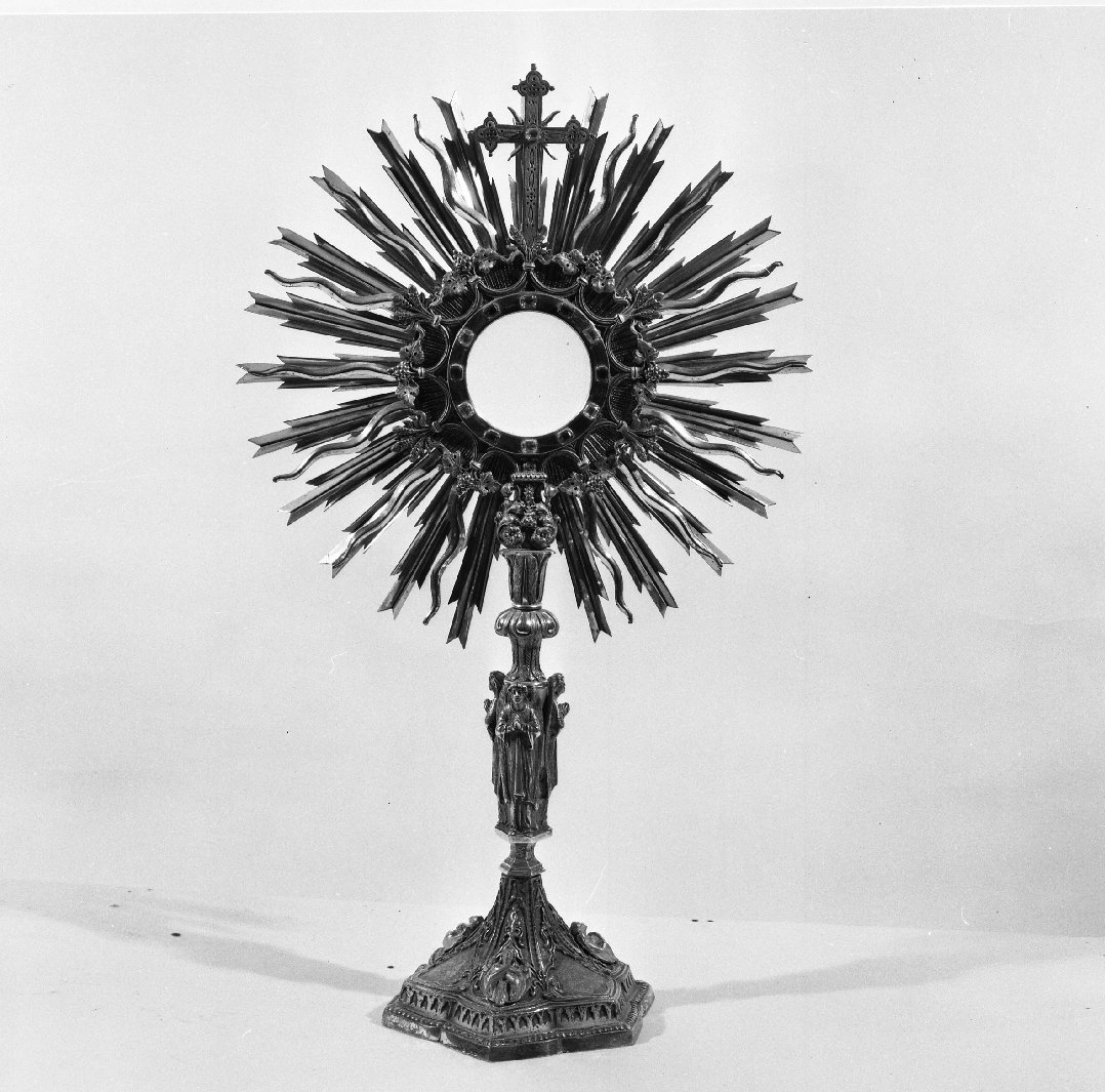 ostensorio - bottega italiana (fine/inizio secc. XVIII/ XIX)