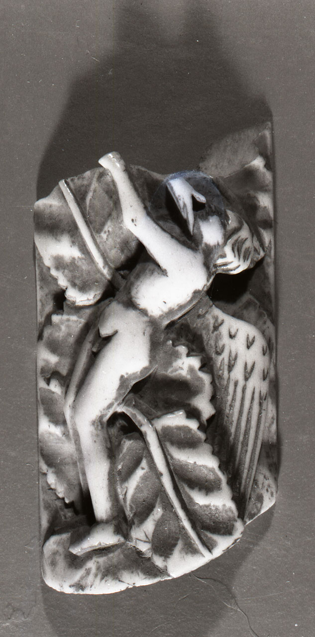 placchetta di cofanetto, frammento - bottega Italia settentrionale (fine/inizio secc. XIV/ XV)