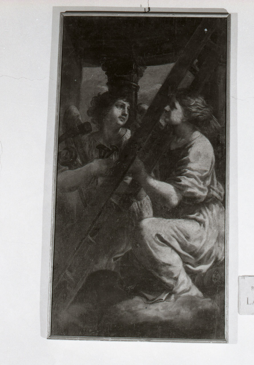 angeli con strumenti della passione (dipinto, opera isolata) di Castellucci Salvi (attribuito) (sec. XVII)