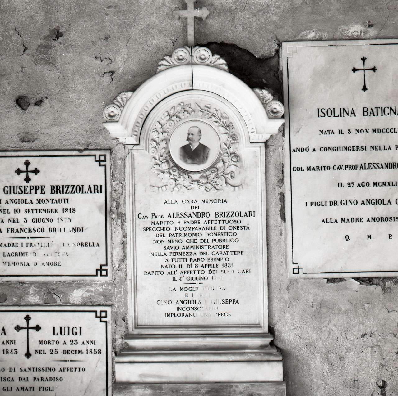 lapide tombale - bottega aretina (sec. XX)