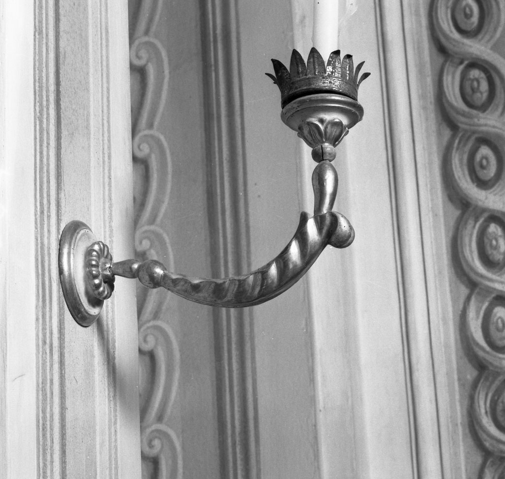 candeliere da parete, coppia - manifattura toscana (sec. XIX)