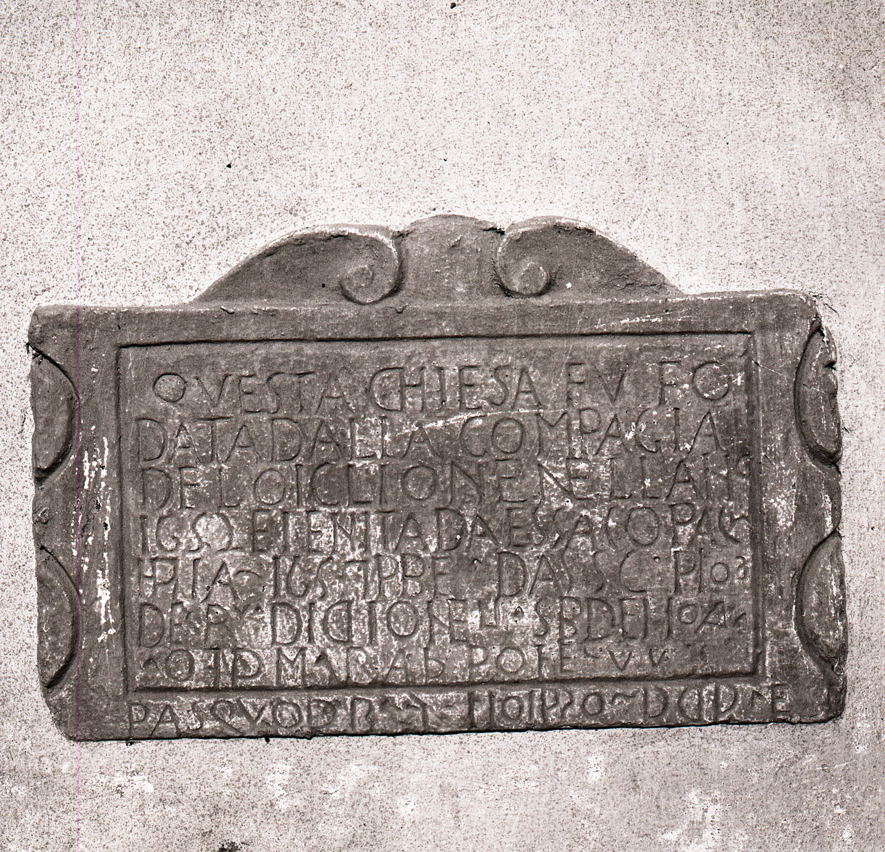 lapide, opera isolata - bottega toscana (sec. XVII)