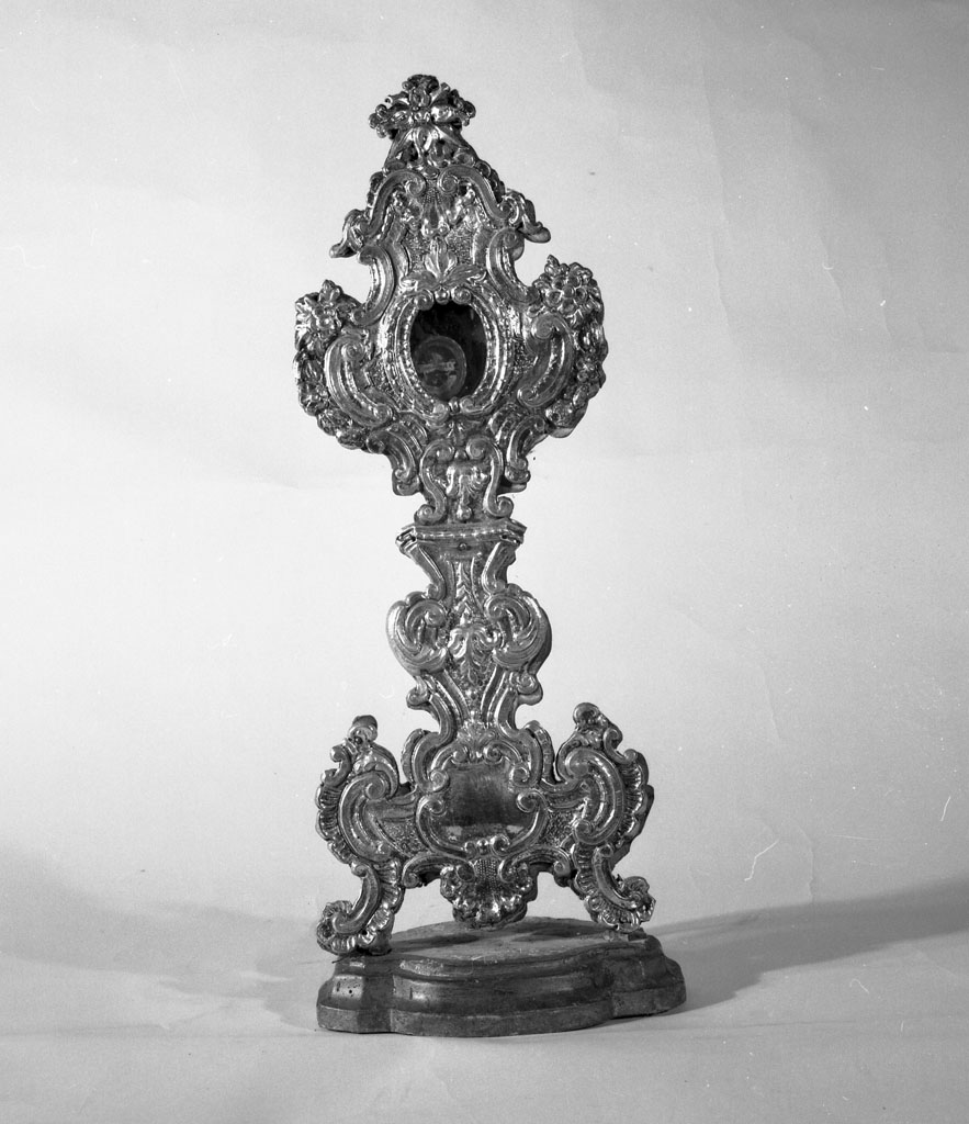 reliquiario, serie - bottega romana (inizio sec. XVIII)