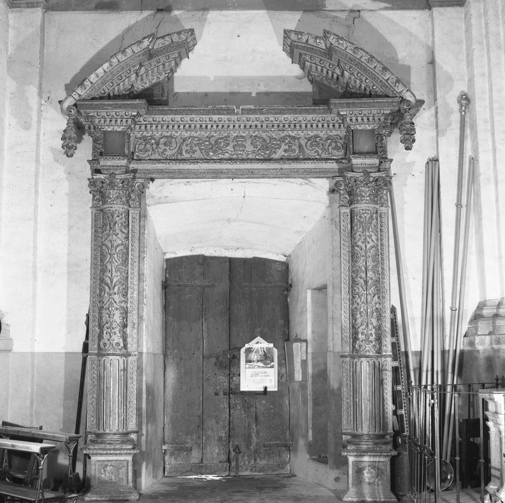 mostra d'altare - manifattura toscana (metà sec. XVI)