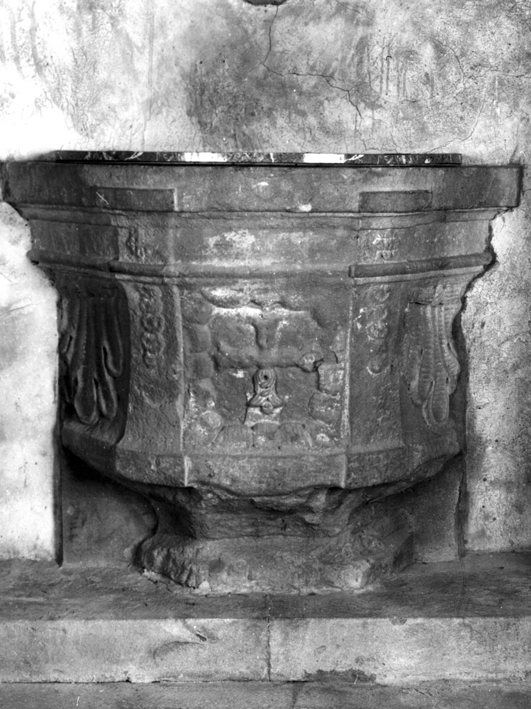 fonte battesimale - manifattura toscana (sec. XVIII)