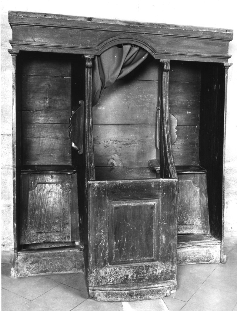 confessionale - manifattura toscana (fine/inizio secc. XIX/ XX)