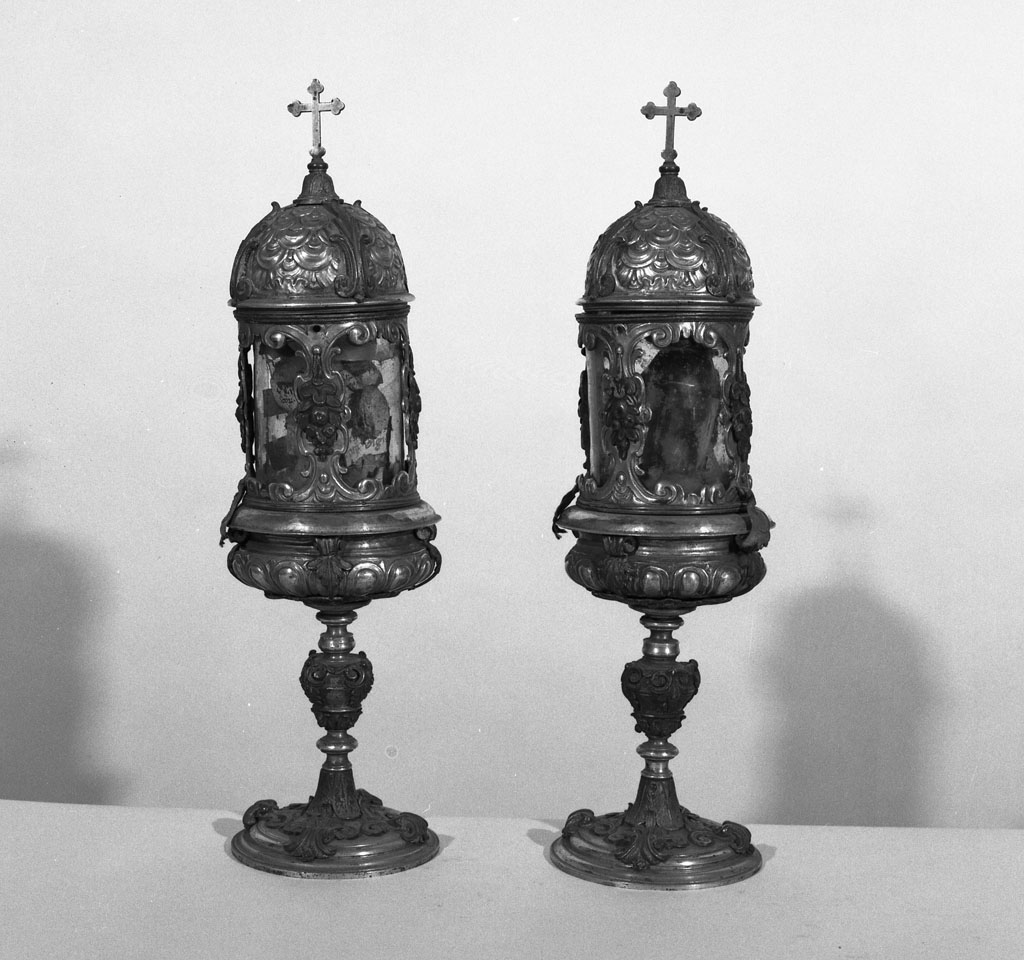 reliquiario architettonico - a tempietto, serie - bottega toscana (sec. XVII)