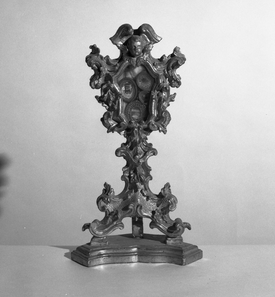 reliquiario-ostensorio, serie - bottega toscana (sec. XVIII)