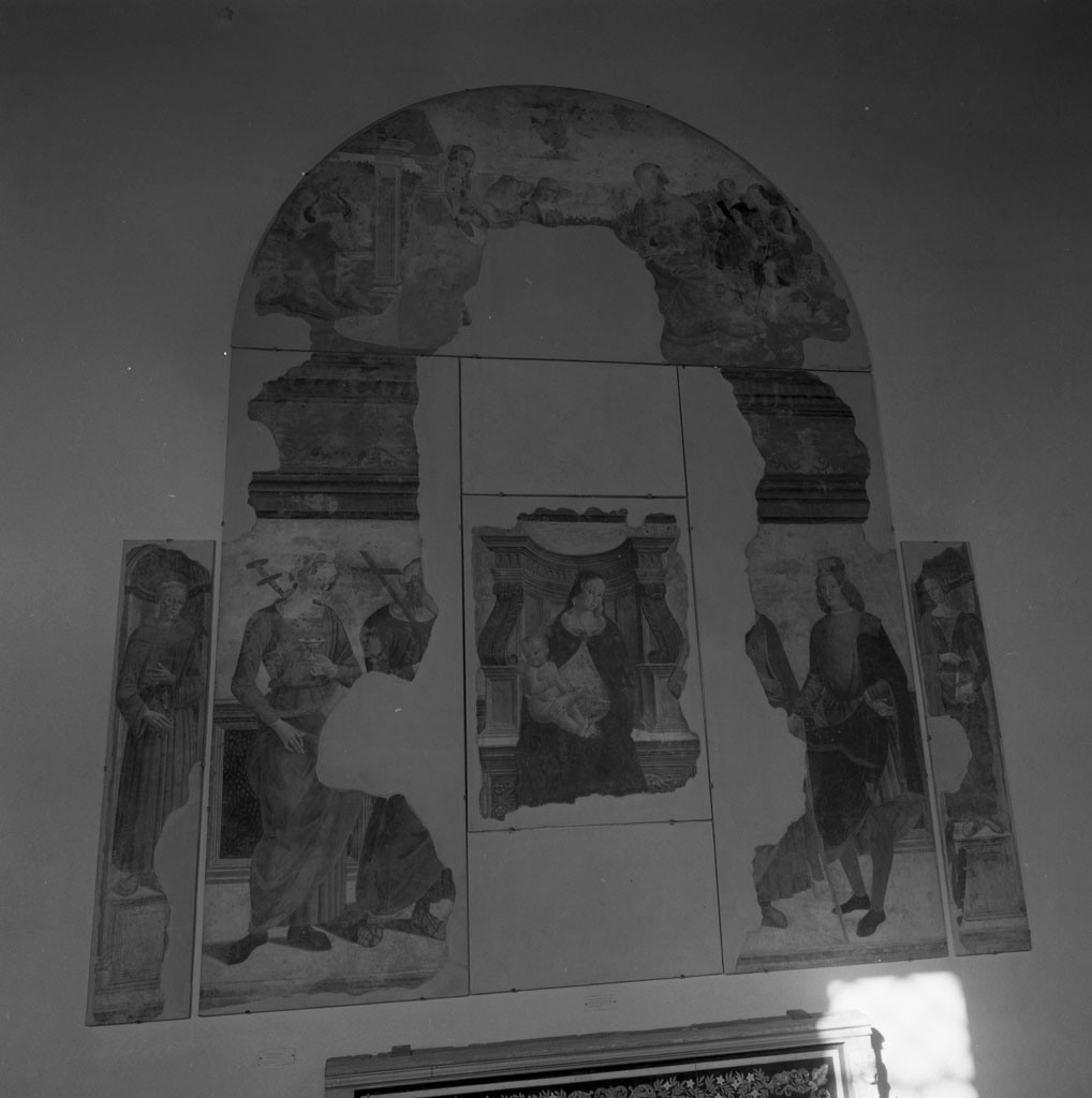 Madonna in trono e Santi (dipinto) - ambito toscano (fine sec. XV)