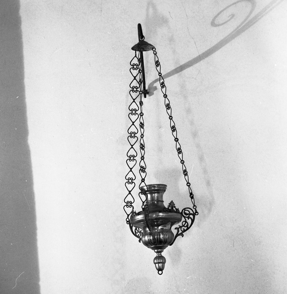 lampada da chiesa, coppia - bottega toscana (fine/inizio secc. XVIII/ XIX)