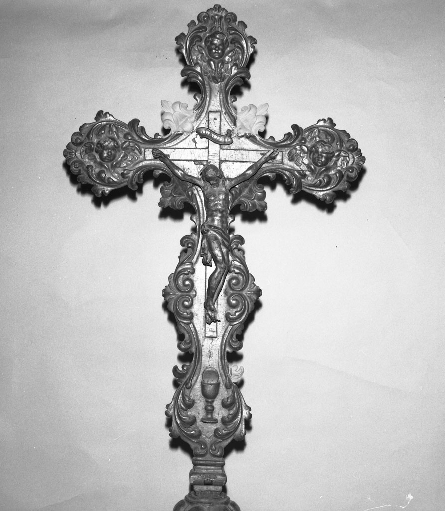 croce processionale - manifattura toscana (sec. XVIII)