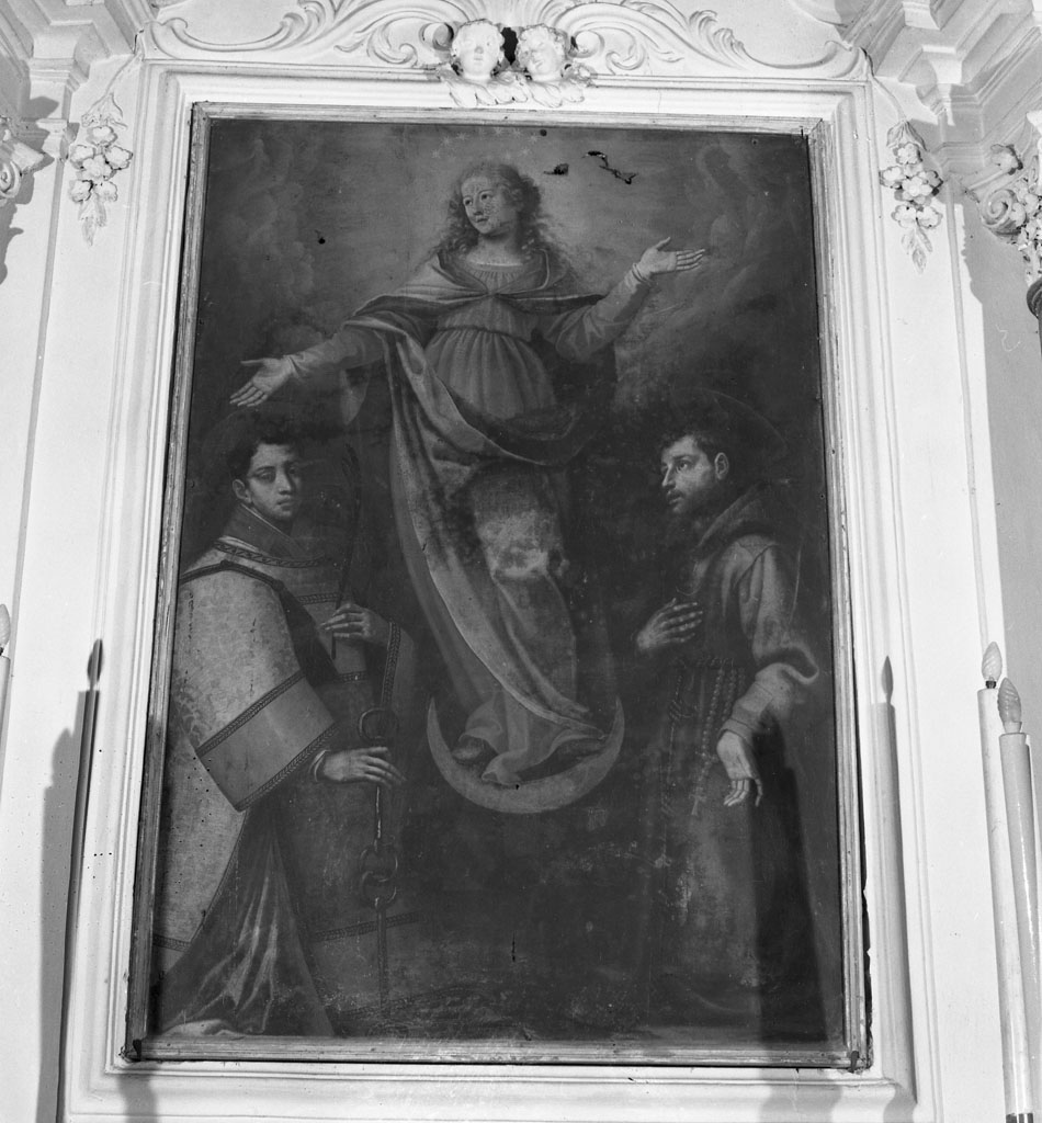 Immacolata Concezione e santi (dipinto) - ambito toscano (metà sec. XVII)