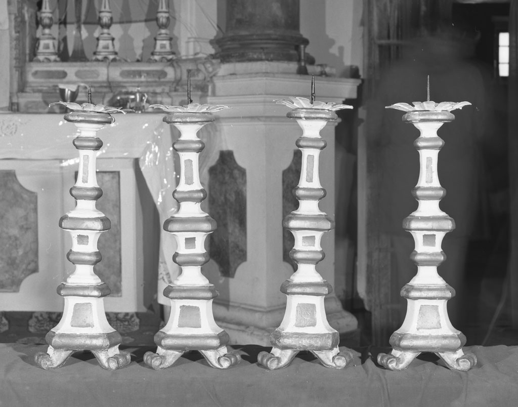 candelabro, serie - manifattura toscana (sec. XIX)