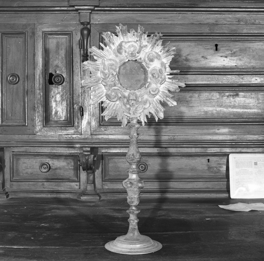 ostensorio - a raggiera - manifattura toscana (sec. XVIII)