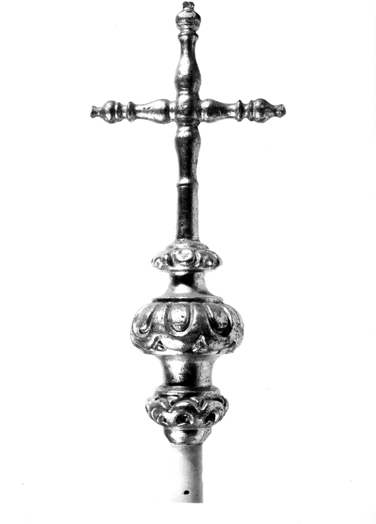 mazza processionale, opera isolata - manifattura toscana (sec. XVIII)