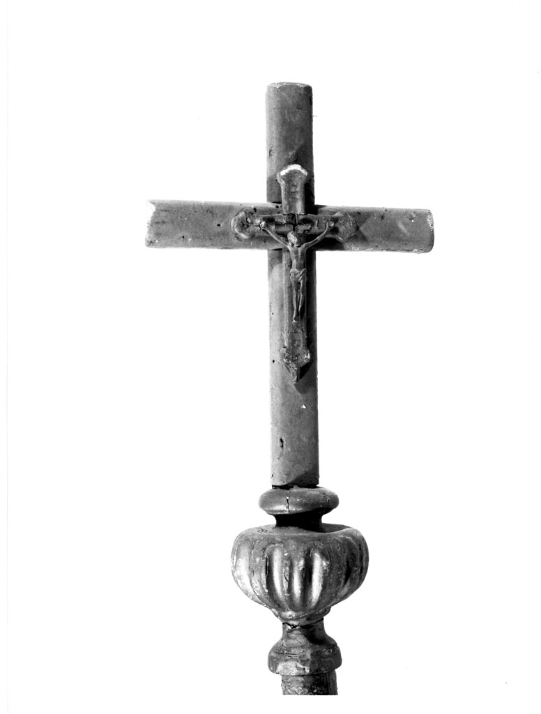 mazza processionale, opera isolata - manifattura toscana (sec. XIX)