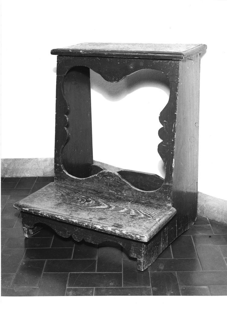inginocchiatoio, opera isolata - manifattura toscana (sec. XIX)