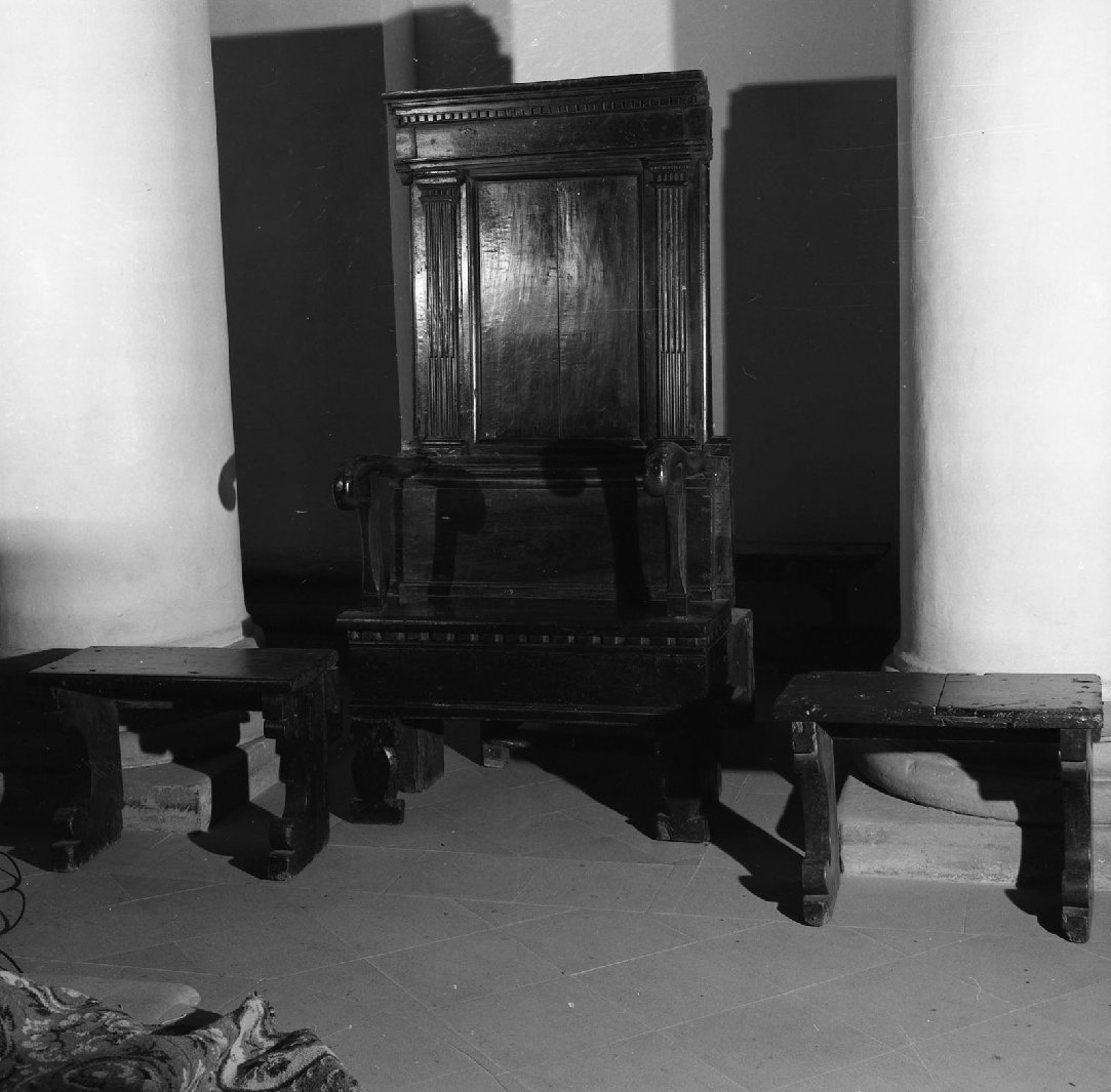 seggio, opera isolata - bottega toscana (sec. XVI)