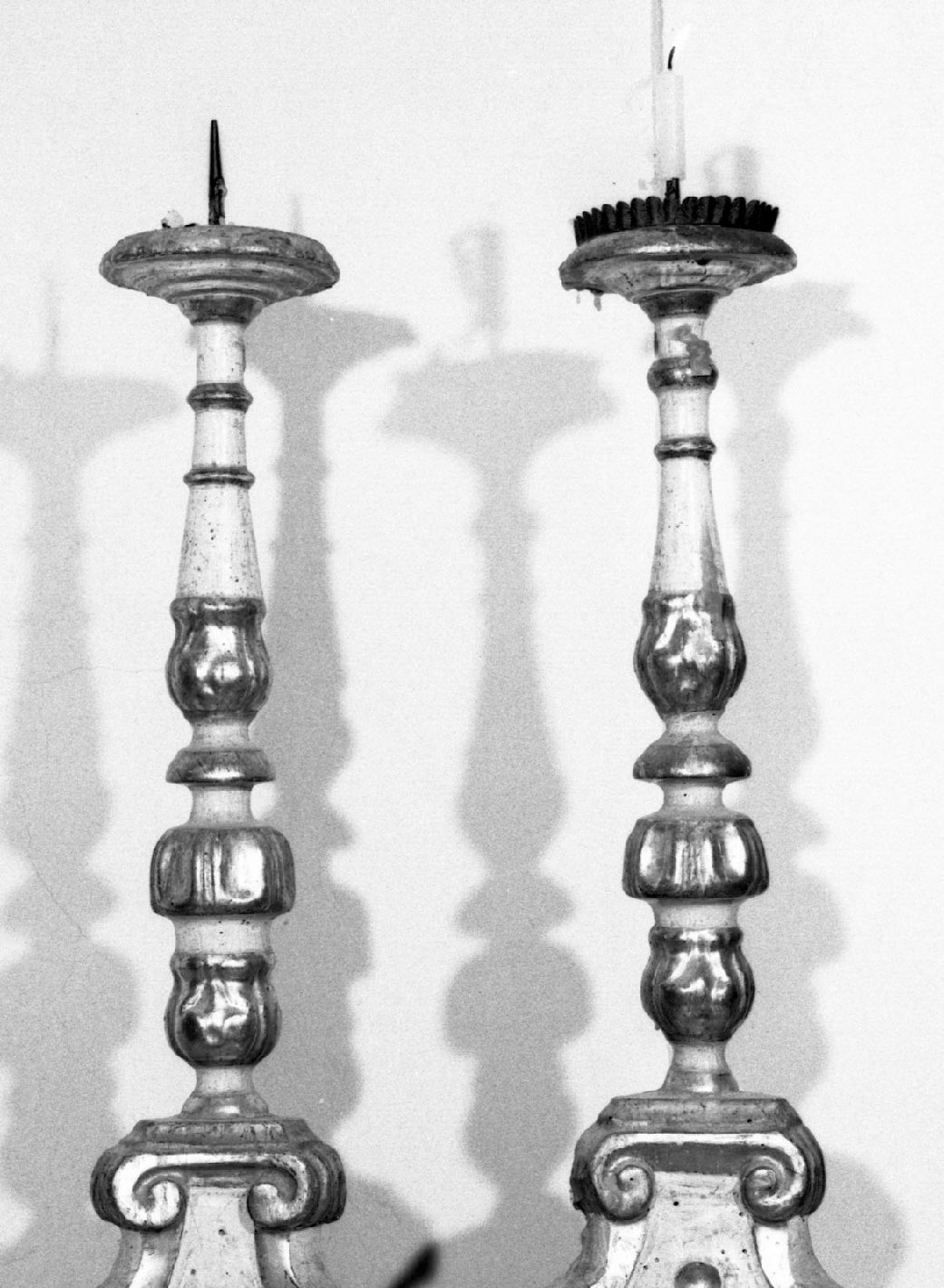 candeliere, coppia - bottega toscana (sec. XVIII)