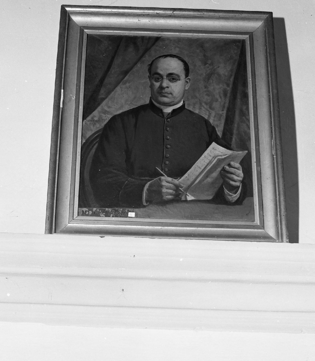 canonico Vittorio del Corona (dipinto, opera isolata) di Sonerra (attribuito) (seconda metà sec. XIX)