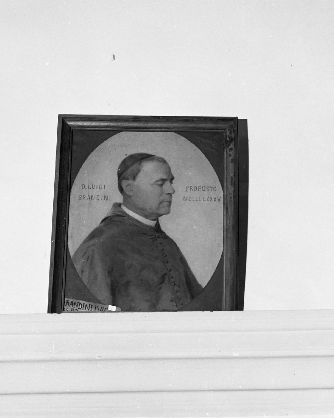 proposto Luigi Brandini (dipinto, opera isolata) - ambito toscano (sec. XIX)