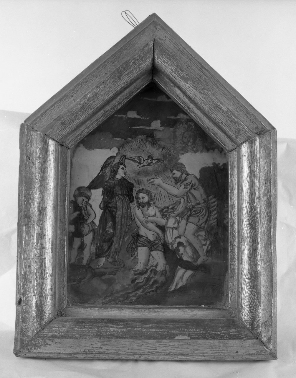 battesimo di Cristo (dipinto, opera isolata) - ambito umbro-senese (sec. XVIII)