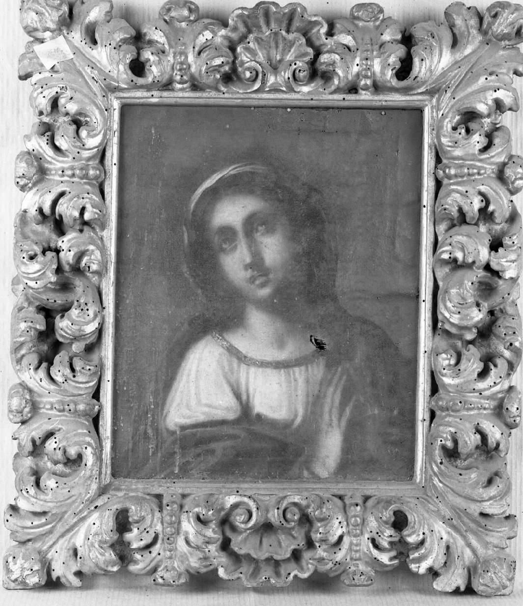 Madonna orante (dipinto, opera isolata) - ambito fiorentino (sec. XVII)