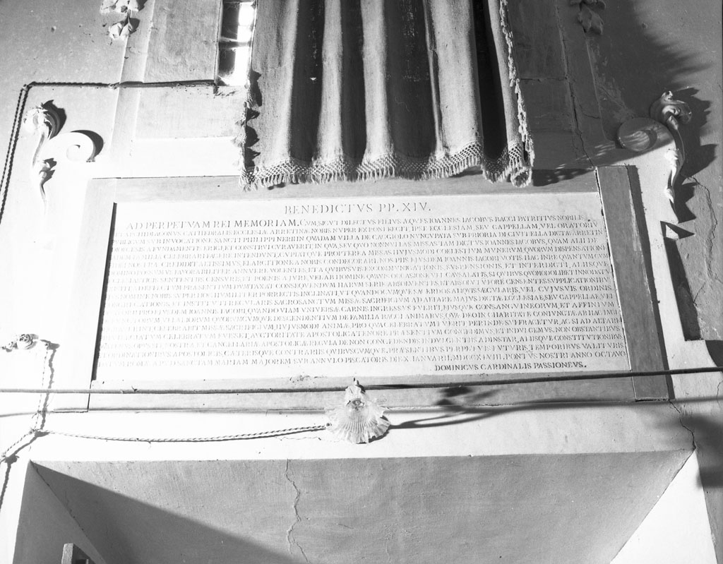 lapide commemorativa - bottega toscana (sec. XVIII)