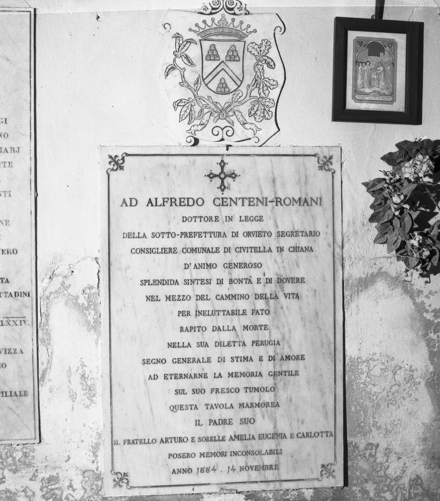 lapide tombale - bottega toscana (sec. XIX)