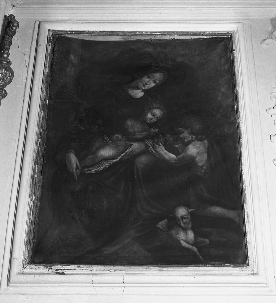 Madonna con Bambino e San Giovannino (dipinto) - ambito toscano (prima metà sec. XVIII)