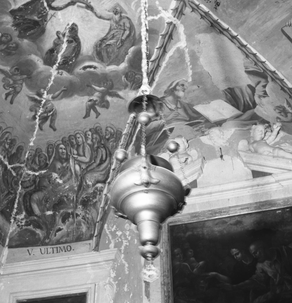 lampada pensile - bottega toscana (prima metà sec. XX)