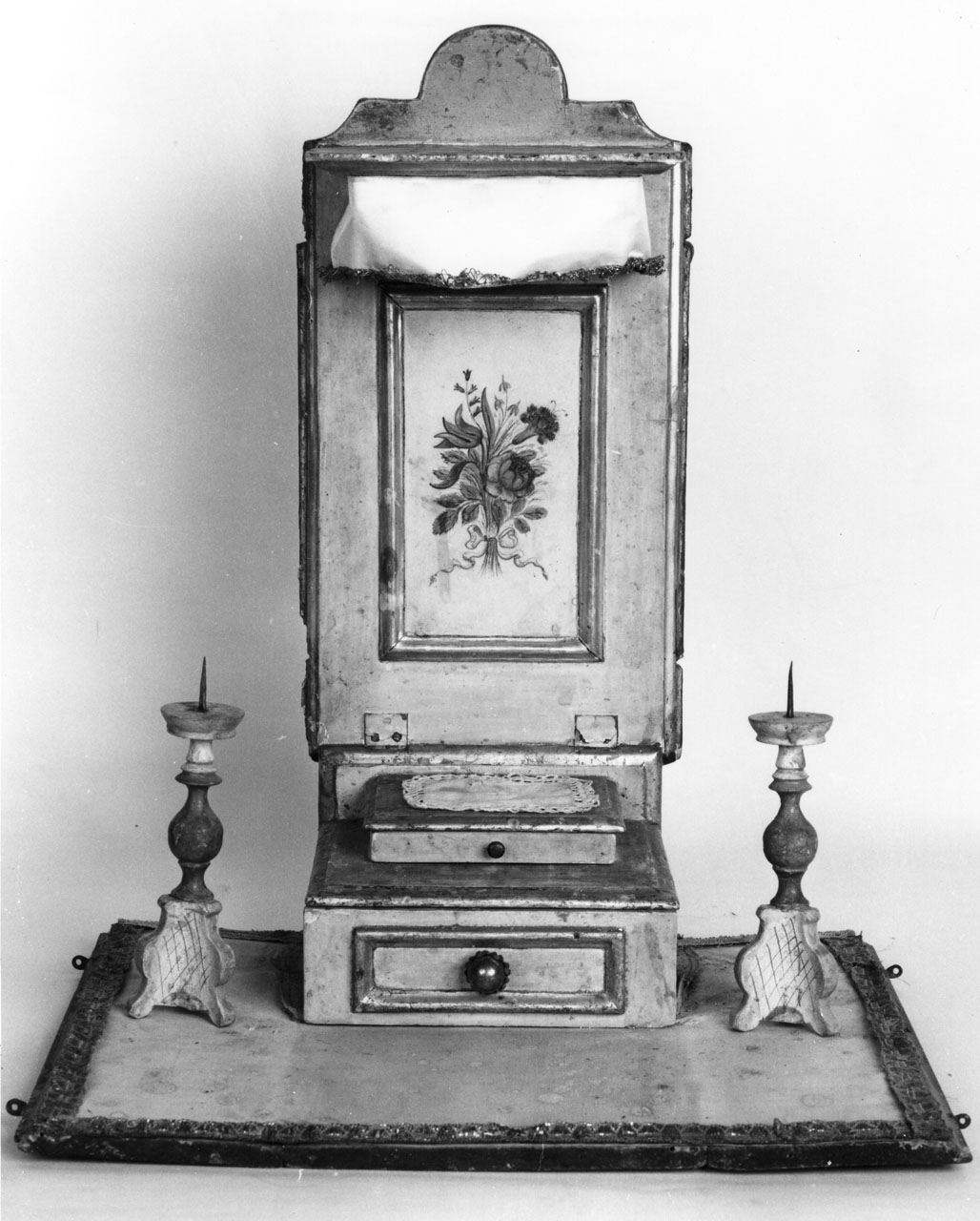 altarolo portatile, opera isolata - bottega toscana (seconda metà sec. XIX)