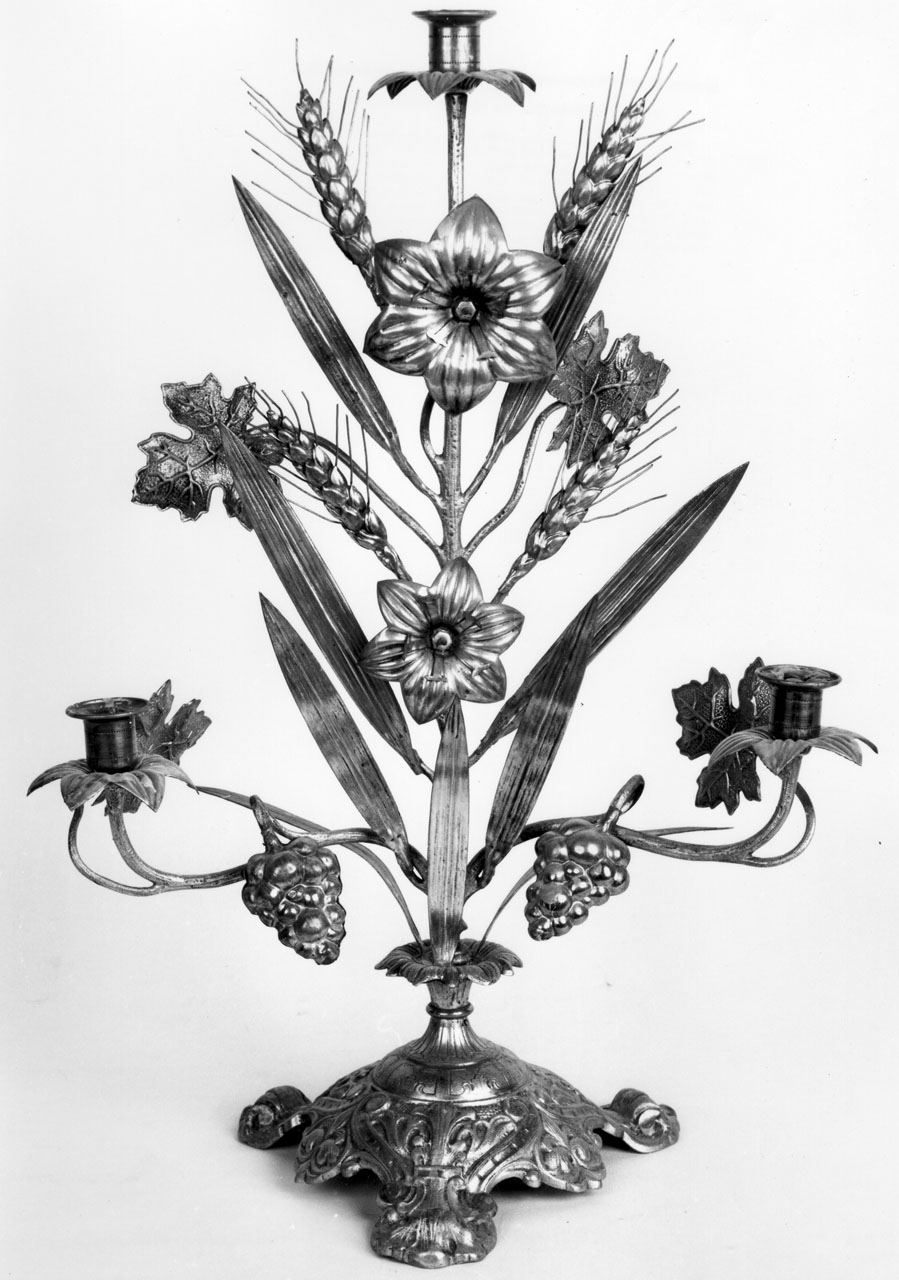 candeliere, serie - bottega toscana (fine sec. XIX)