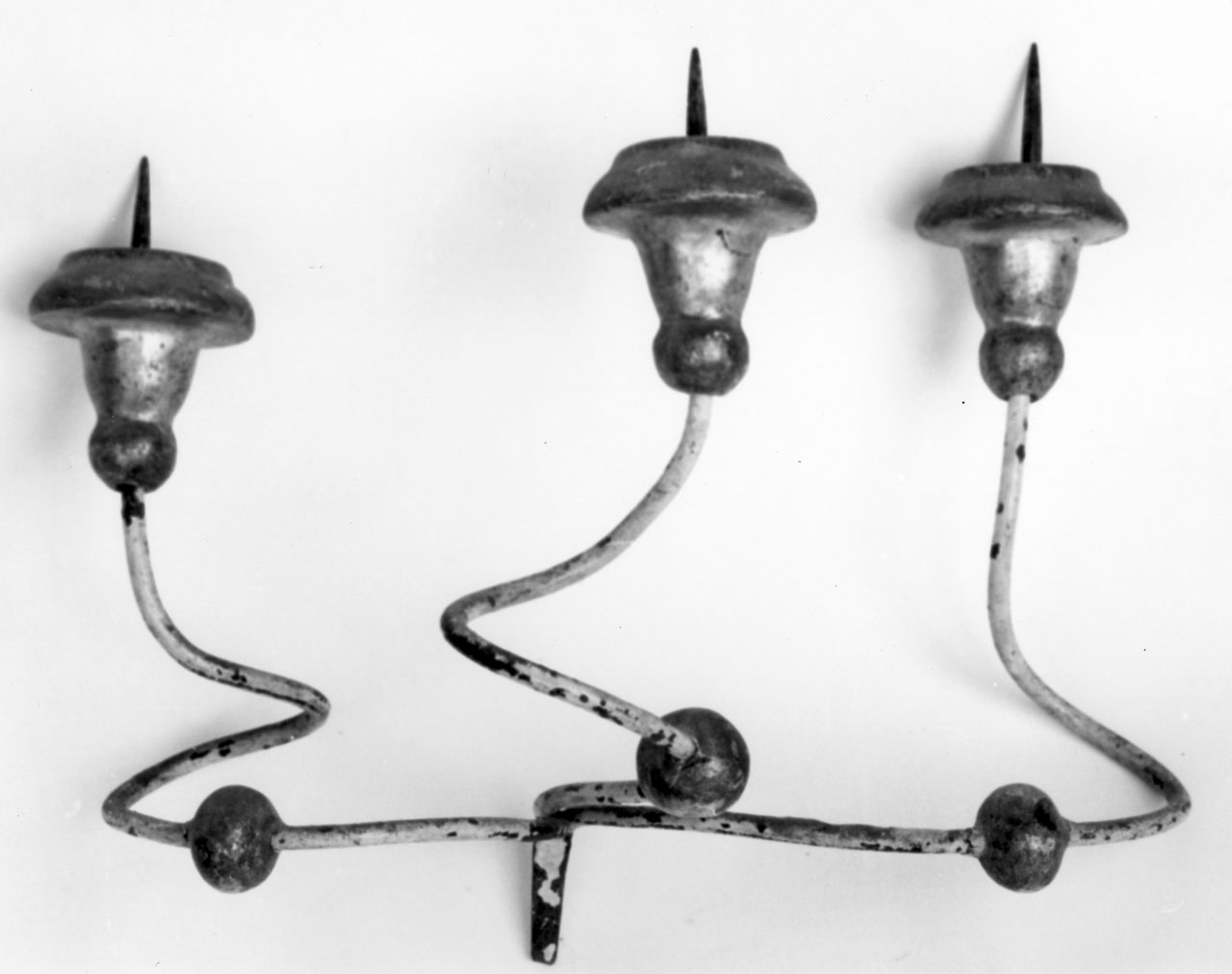 candeliere, opera isolata - bottega toscana (fine sec. XIX)