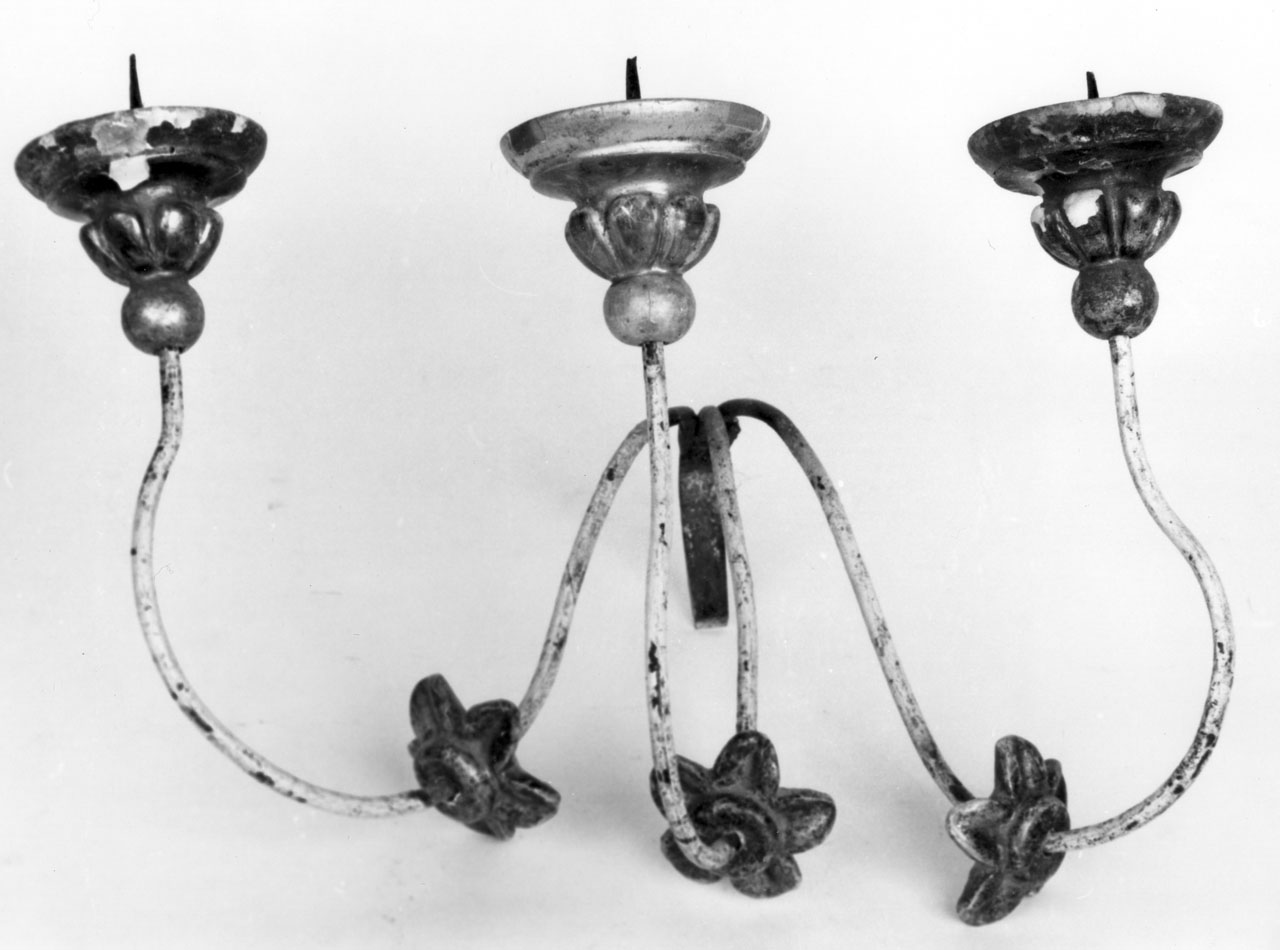 candeliere, opera isolata - bottega toscana (fine sec. XIX)