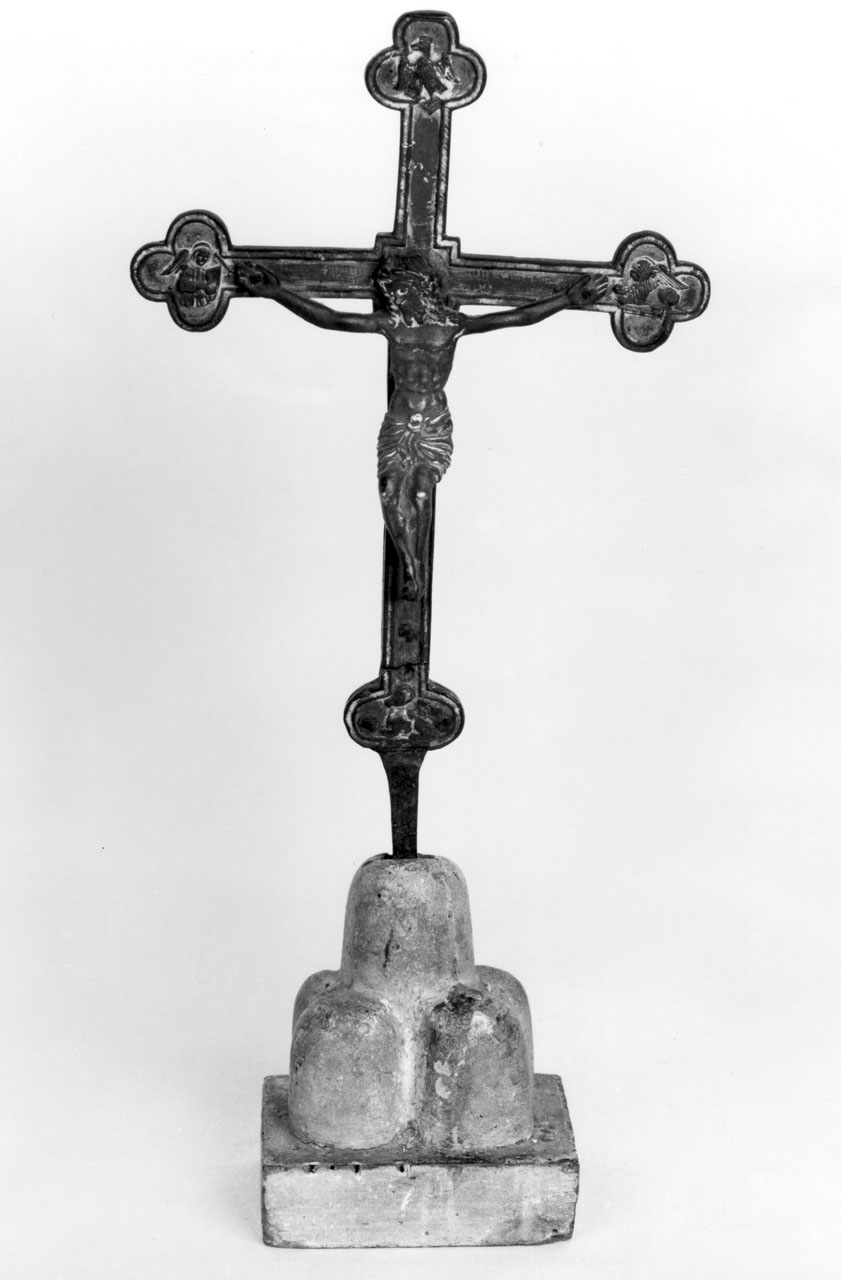 croce processionale, insieme - bottega toscana (fine sec. XV)