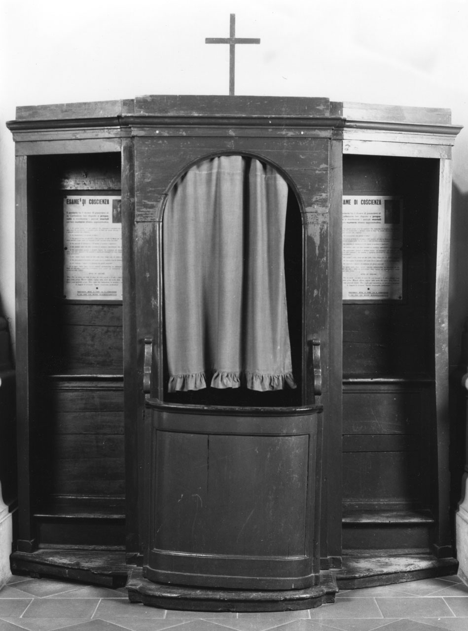 confessionale, coppia - bottega toscana (seconda metà sec. XVIII)