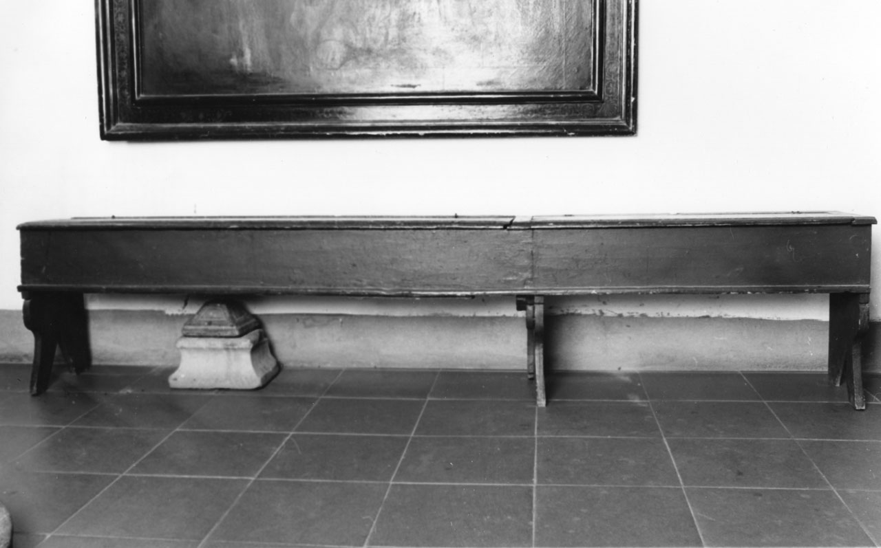 panca, opera isolata - bottega toscana (seconda metà sec. XIX)