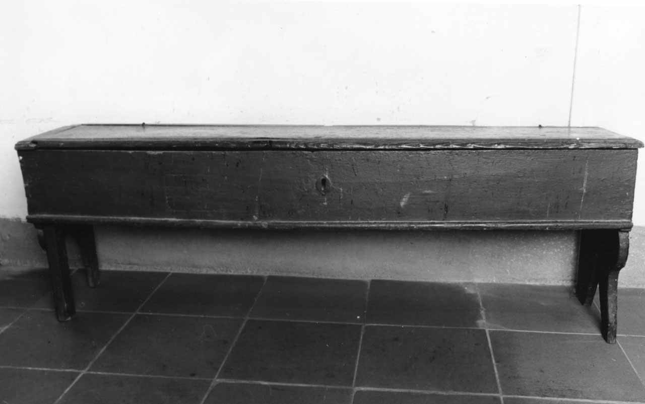 panca, opera isolata - bottega toscana (seconda metà sec. XIX)