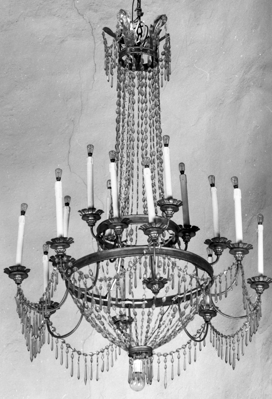 lampadario, coppia - bottega toscana (inizio sec. XX)