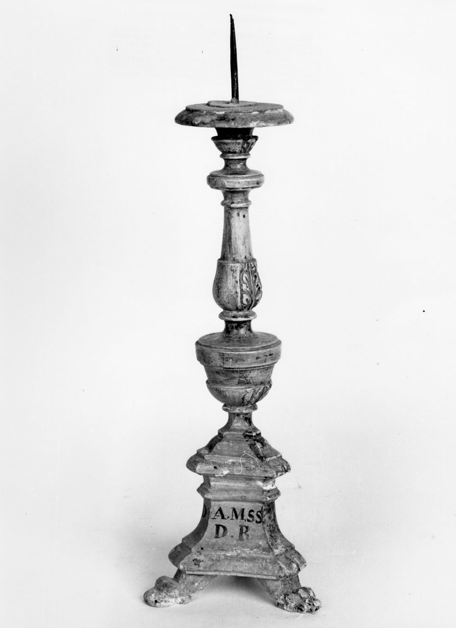 candeliere, serie - bottega toscana (seconda metà sec. XVIII)