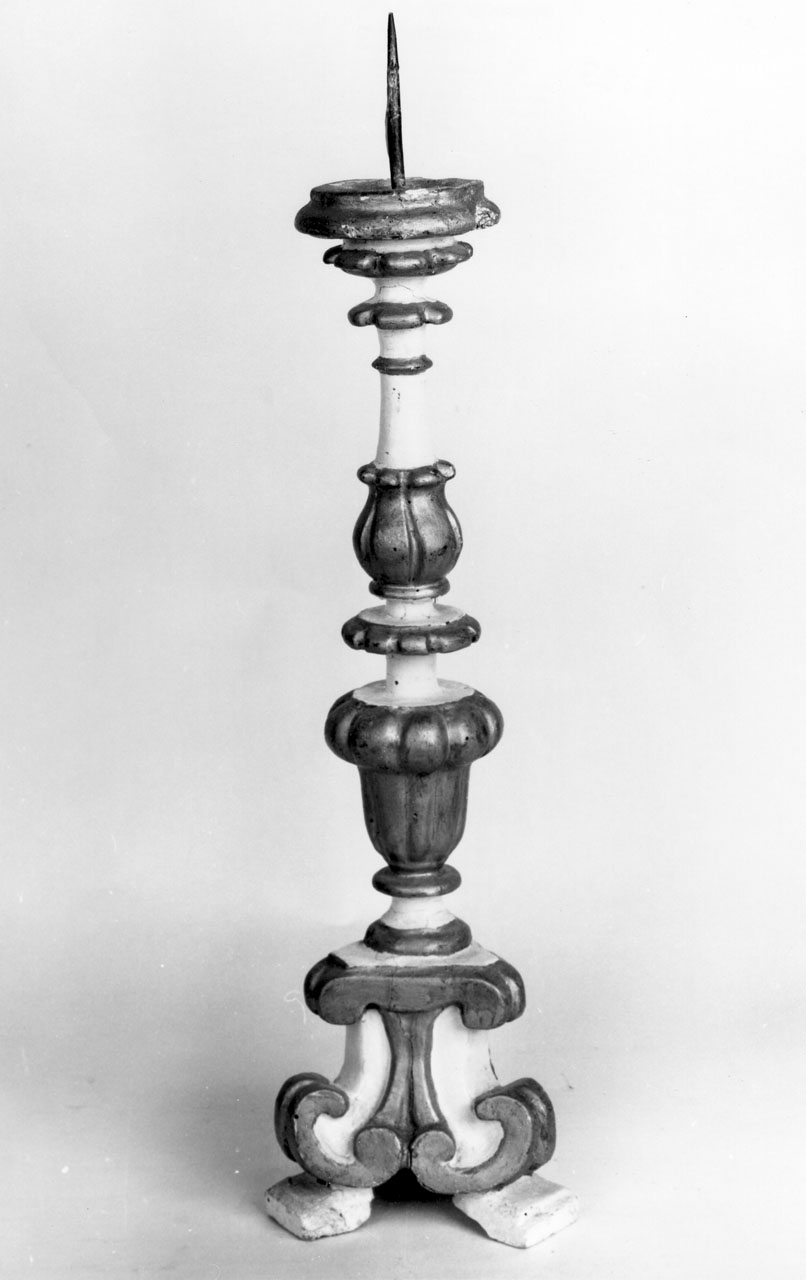 candeliere, coppia - bottega toscana (seconda metà sec. XVIII)