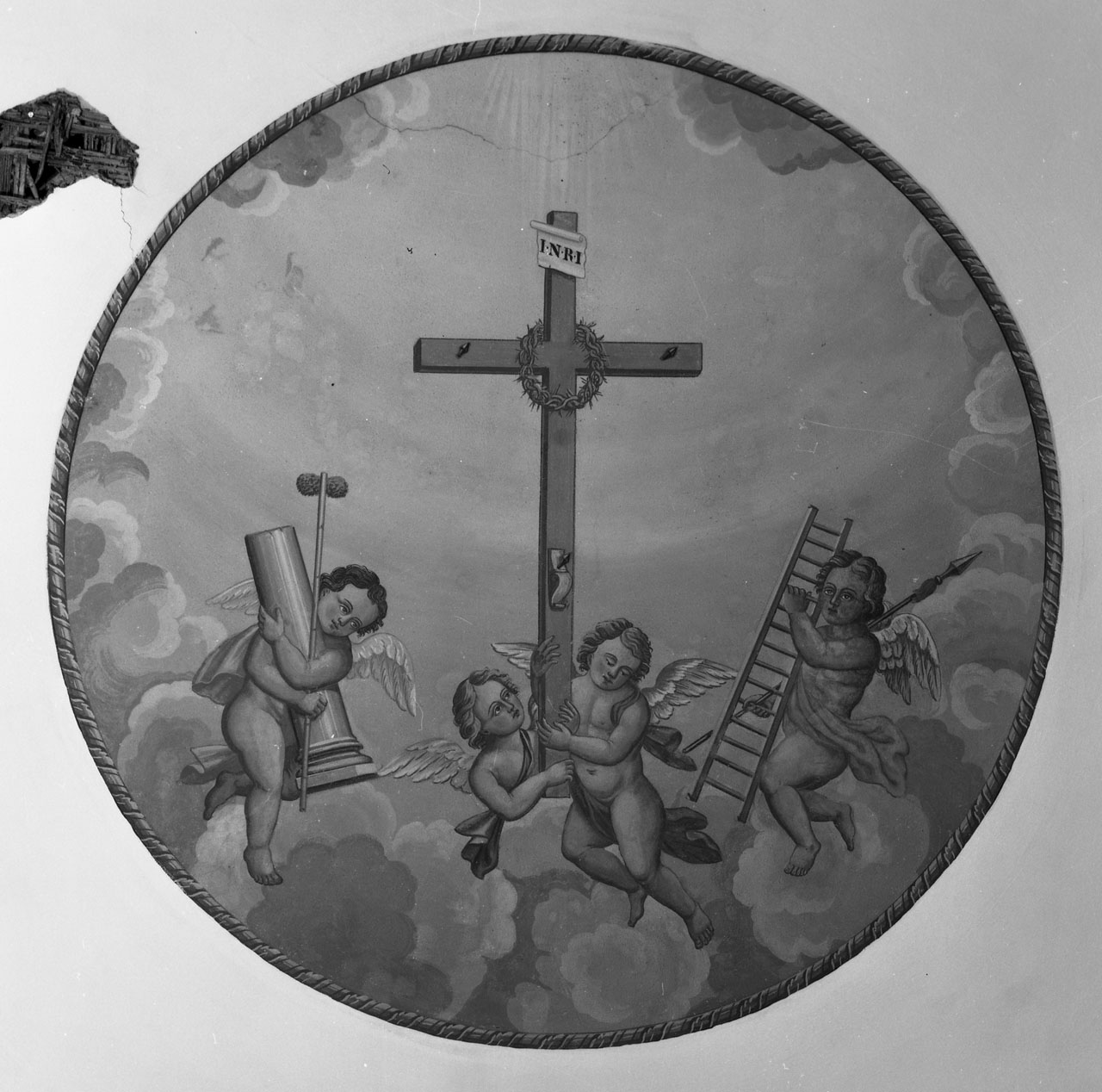 angeli con i simboli della passione (dipinto, complesso decorativo) - ambito toscano (prima metà sec. XIX)