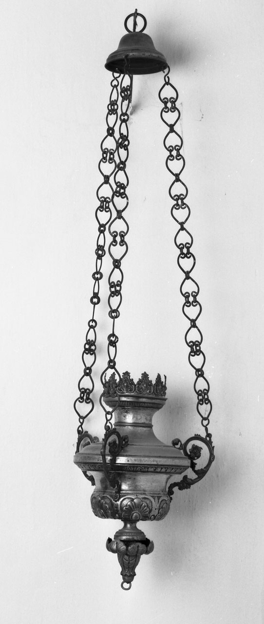 lampada pensile, opera isolata - bottega toscana (fine sec. XVII)